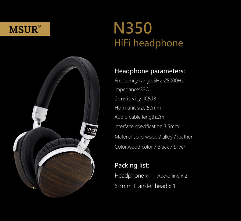 MSUR N350 On-Ear Headphone - DestinYAudio