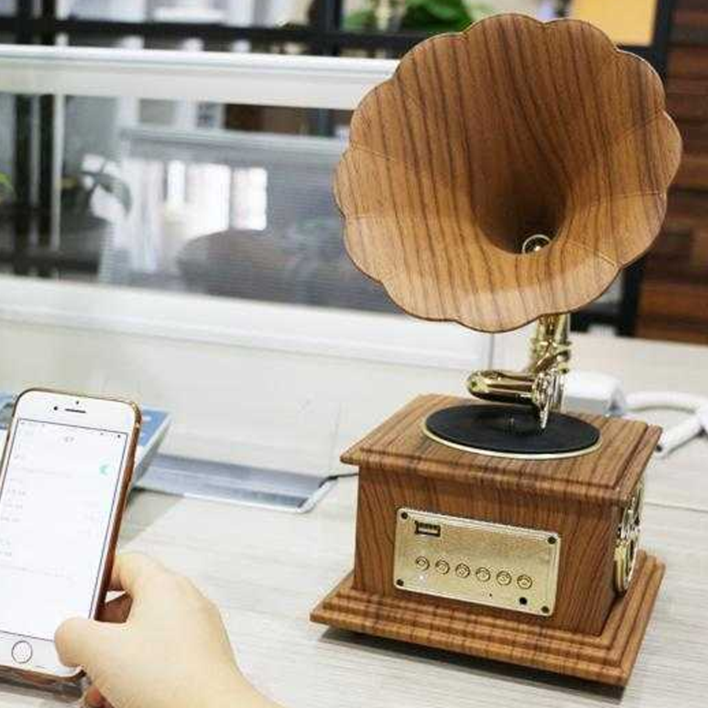High Quality USB + Bluetooth Player in Phonograph Design