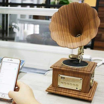 High Quality USB + Bluetooth Player in Phonograph Design