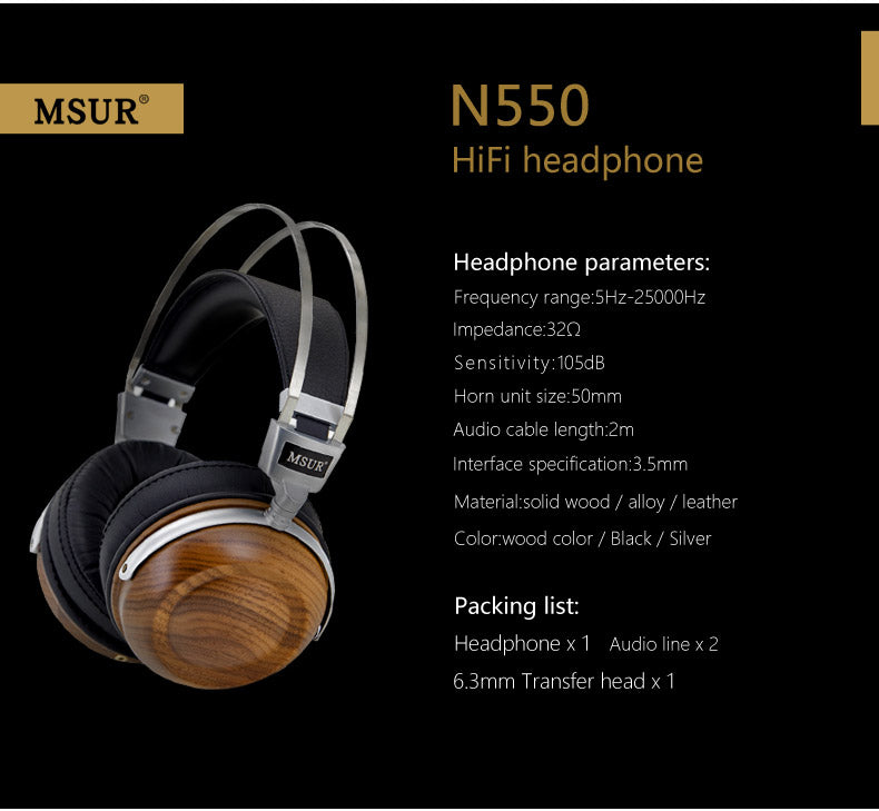 MSUR N550 Over-Ear Headphone - DestinYAudio