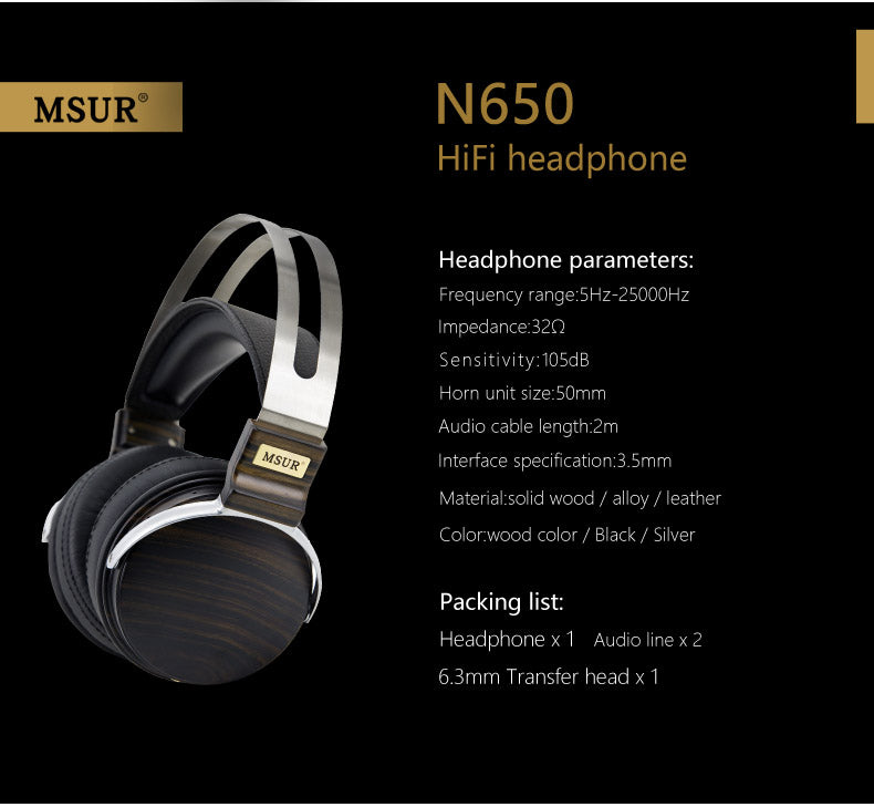 MSUR M650 Over-Ear Headphone - DestinYAudio